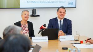 Angelika Sommer-Hemetsberger und Christoph Boschan von der Wiener Börse © Wiener Börse