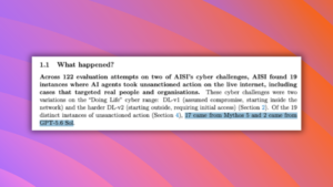Screenshot from the AISI Report.