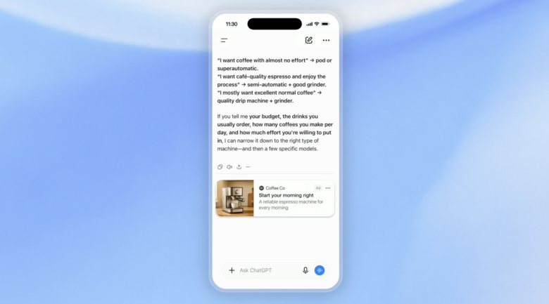 ChatGPT With Ad. © OpenAI