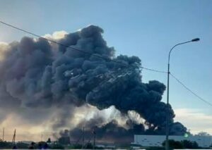 Burning Wildberries Warehouse. © Facebook