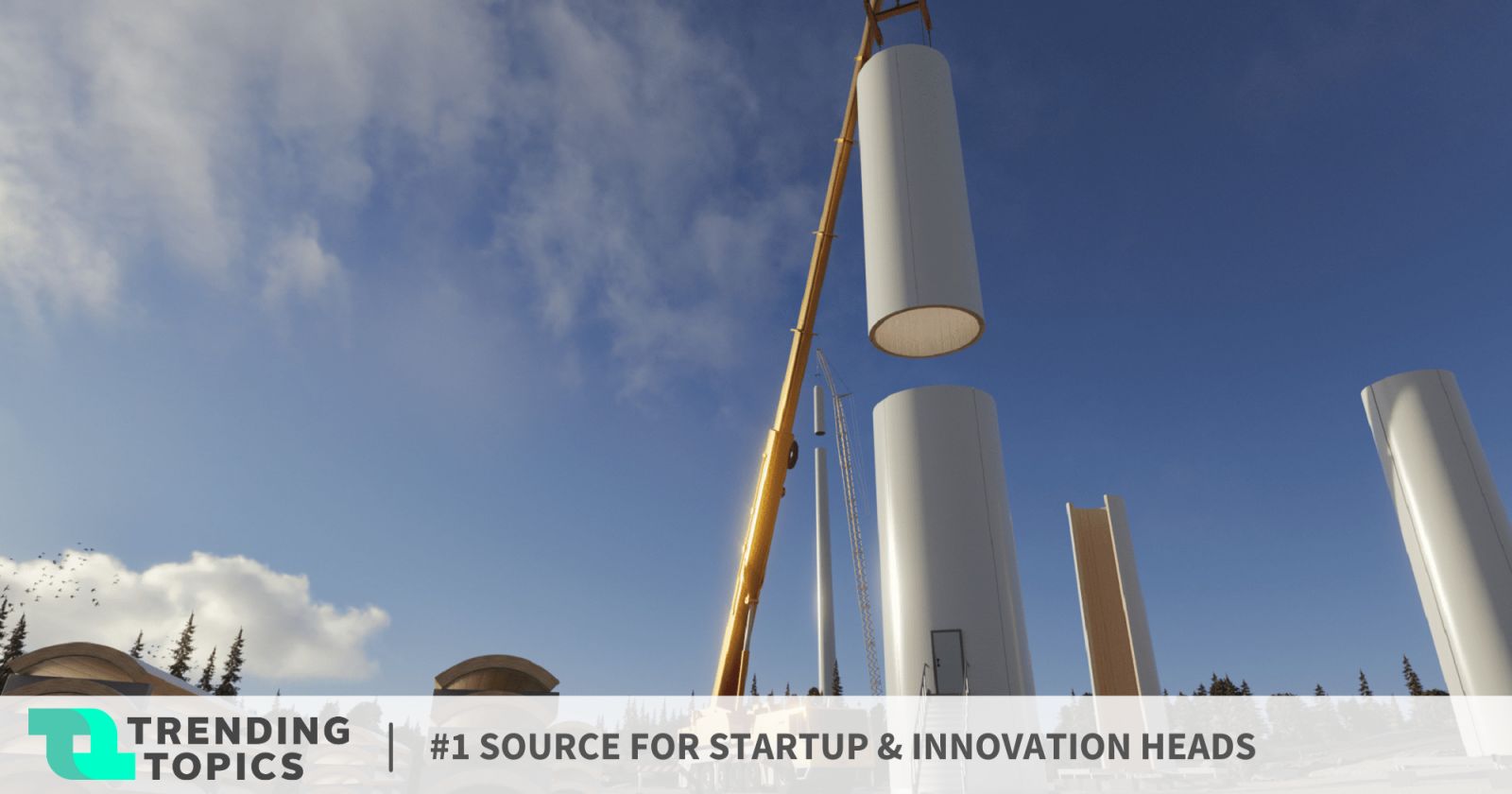 Der weltweit größte hölzerne Windturm wird 2023 seinen Betrieb aufnehmen