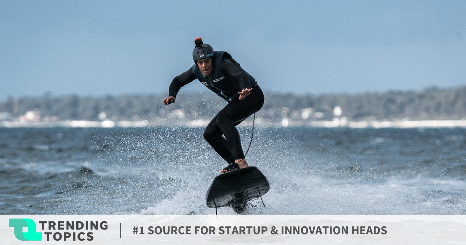 The "Rävik" is an electric surfboard from Sweden that speeds up to 56 km/h