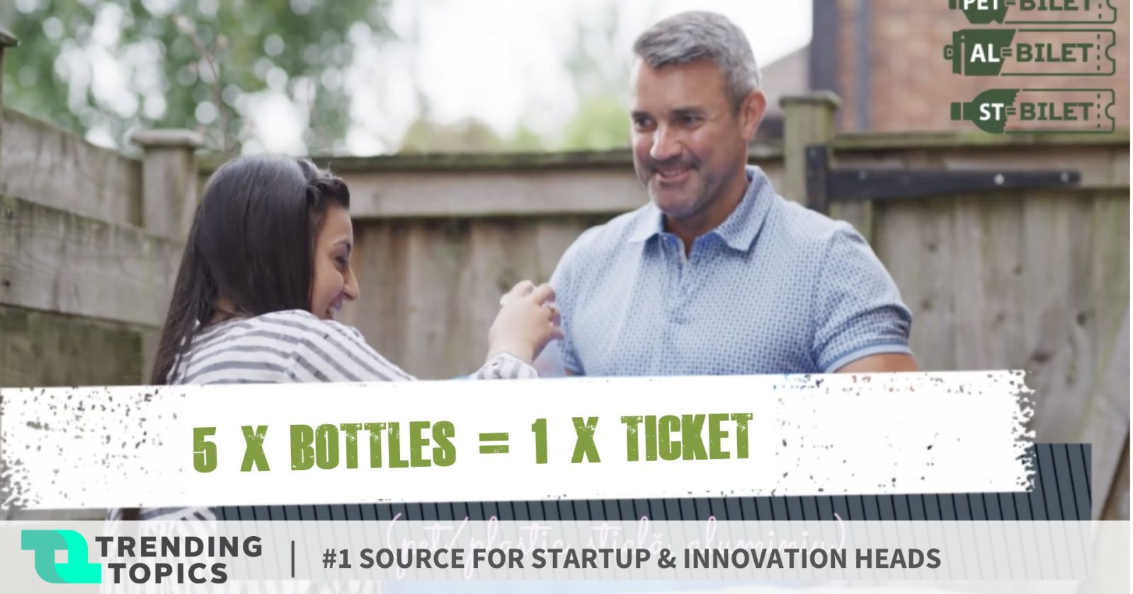 Recycling campaign in Romania Free subway tickets in exchange for